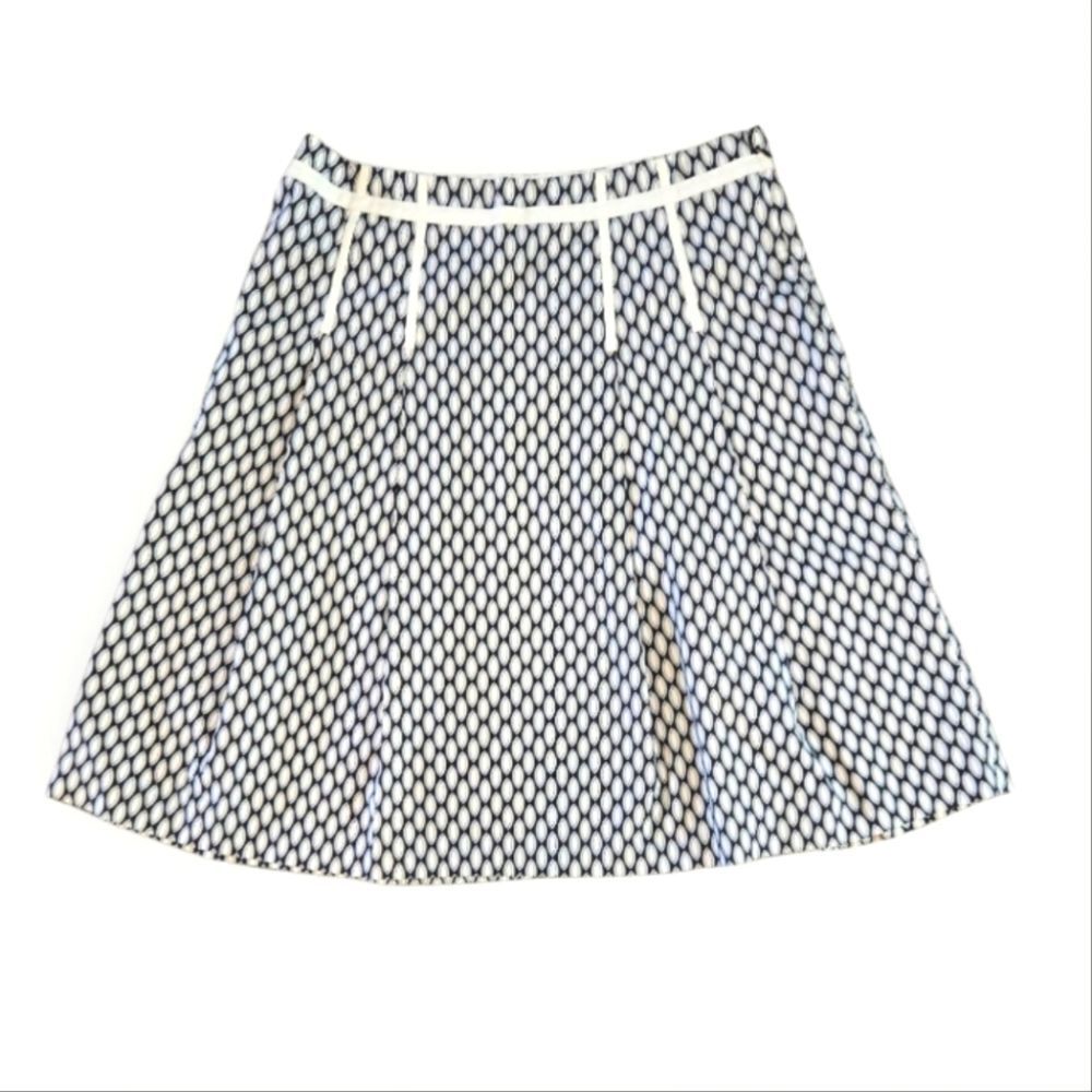 EC GAP BLUE AND WHITE A-LINE SKIRT SZ. 12